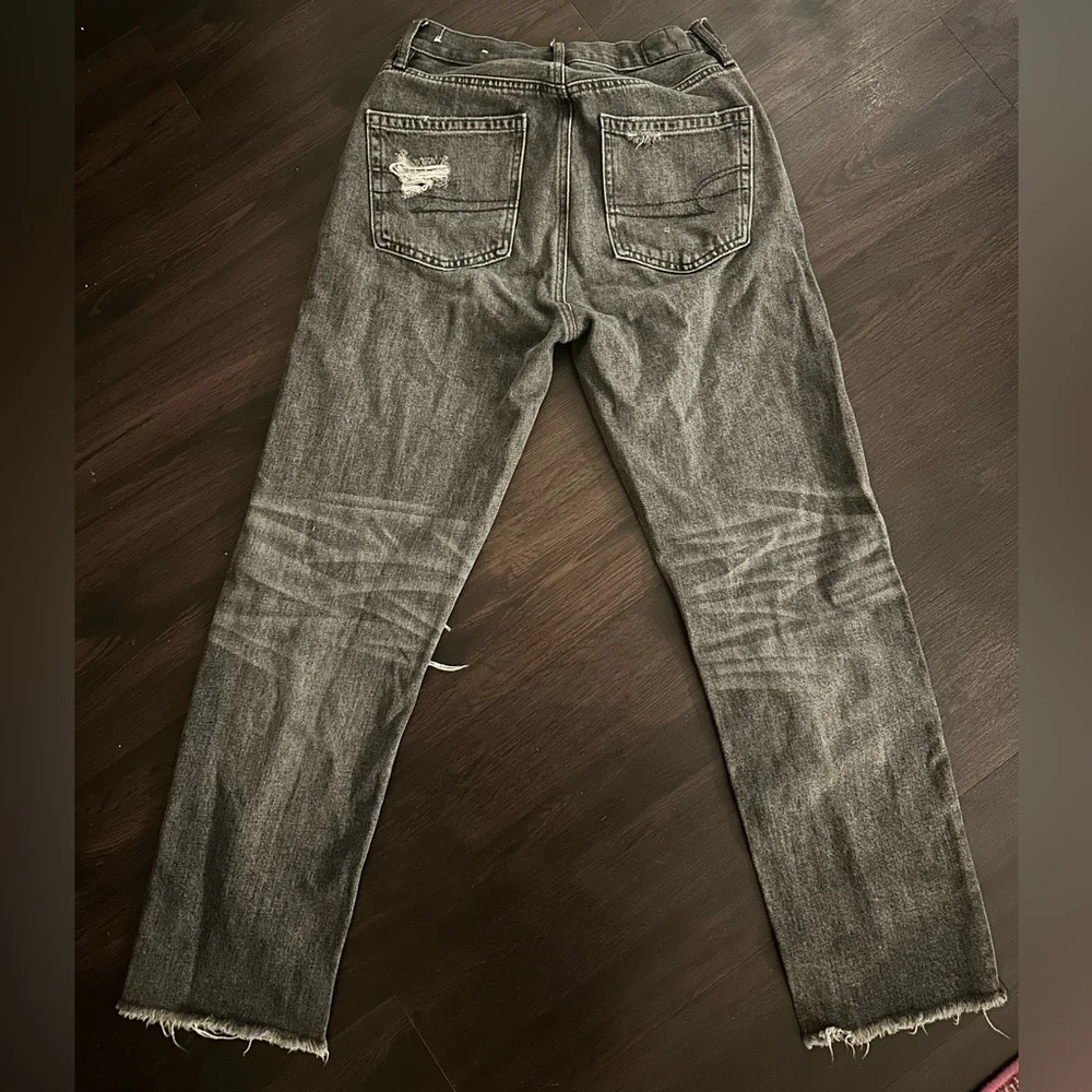 American Eagle Distressed Black Jeans - Picture 2 of 2